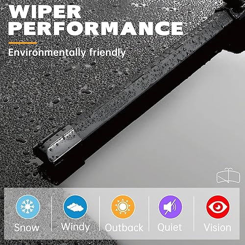 Miniatura 6 de AUTOBOO Repuesto de limpiaparabrisas de 24 + 21 pulgadas para Chevrolet Traverse 2012-2017 GMC Acadia Buick Enclave 2005-2010 PONTIAC G6 2008-2011