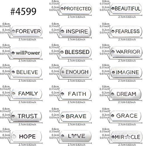 Miniatura 2 de Abalorios mezclados a granel para hacer joyas, pulsera, collar, colgante, llavero, álbum de recortes, bricolaje, Zinc