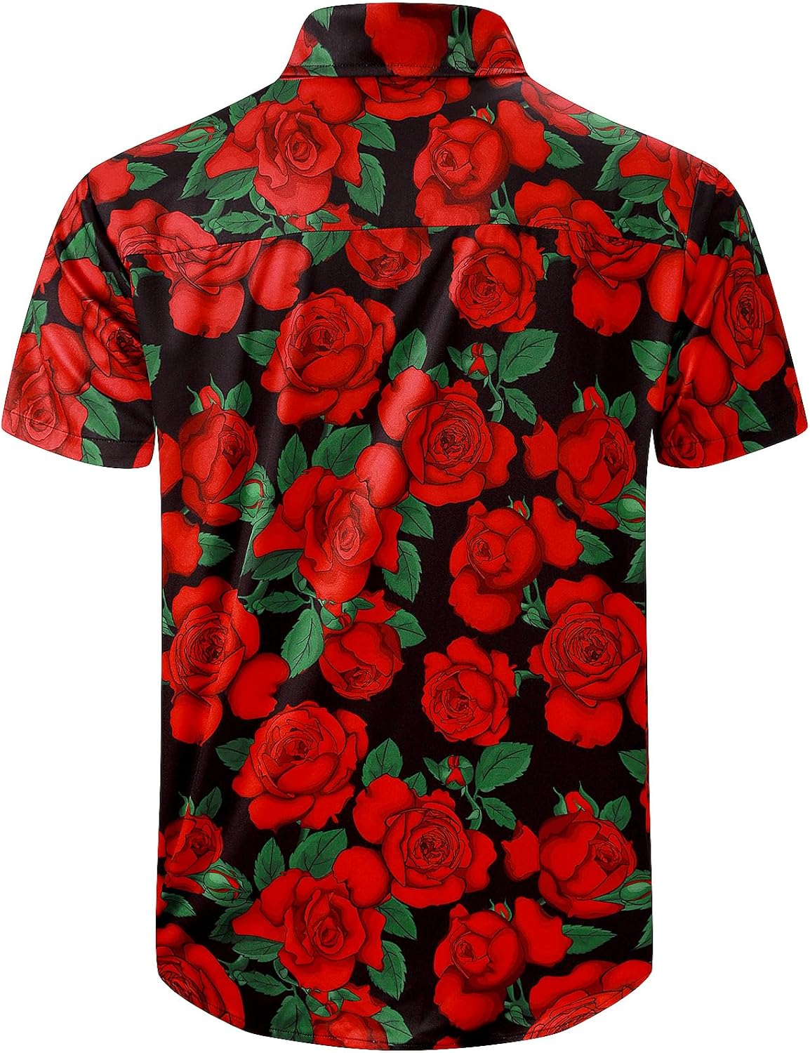 LINOCOUTON Men's Valentines Short Sleeve Button Down Shirts