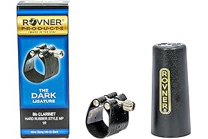 Rovner Dark Clarinet Ligature in Nickel