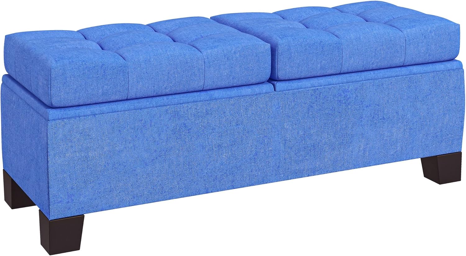 46" Storage Ottoman Bench, Upholstered End of Bed
