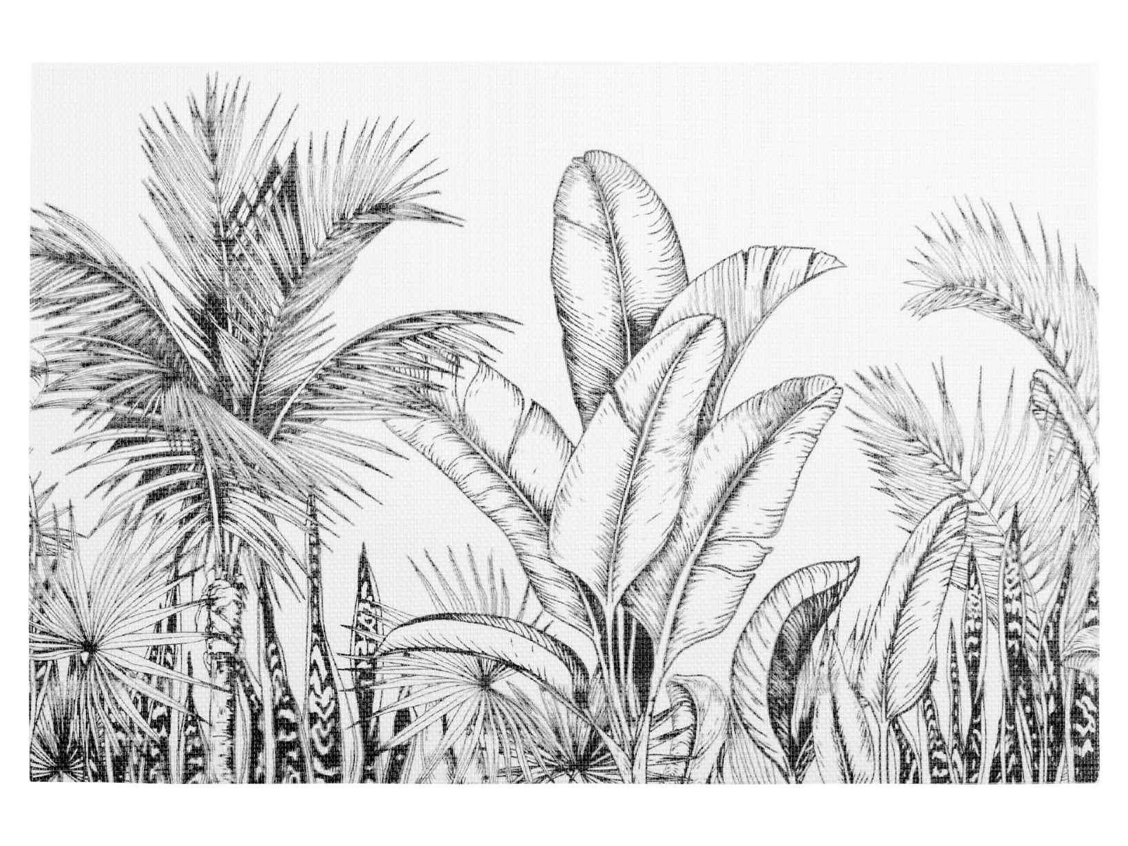 Set of 12 Placemats in PVC Palm Trees Assorted 45 x 30 cm - Image 2