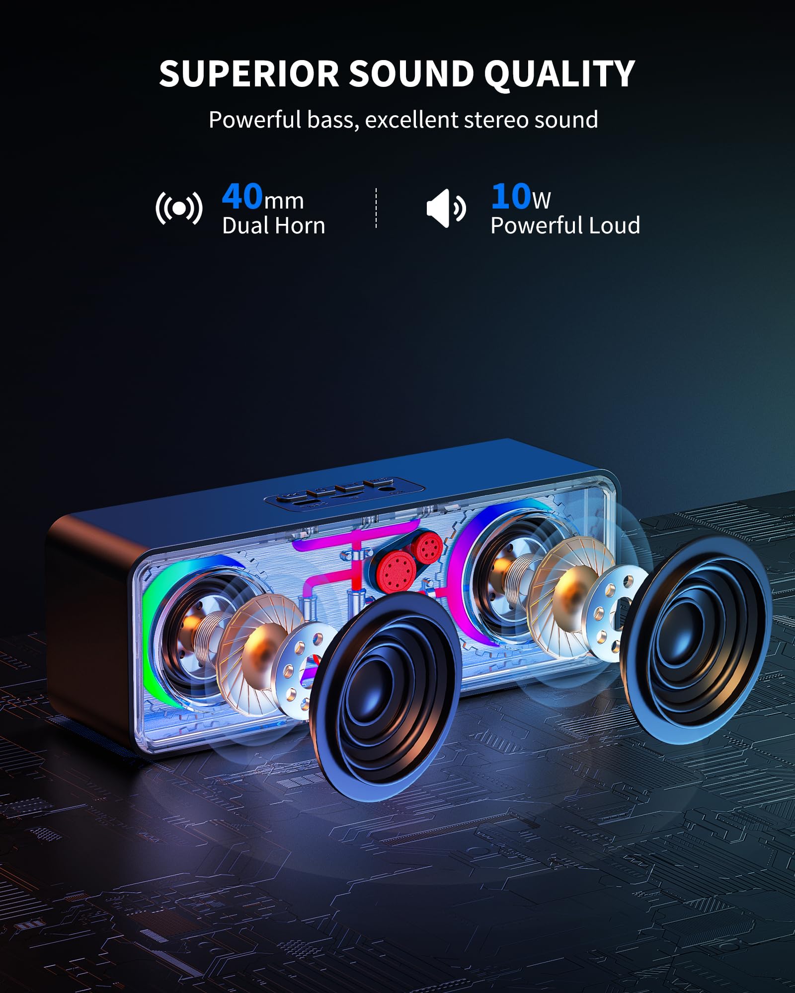 Altoparlante Bluetooth Portatile Trasparente SP-240520-2, Cassa Mecha per DJ, Feste all'Aperto, Gaming, Impermeabile, Mini Speaker Wireless| Alibaba. com
