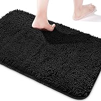 Vista 32 de Yeaban Juego de alfombras de baño verde manzana 2 piezas (20" x 32" y 17" x 24"), tapetes de baño de felpilla gruesa Alfombras de baño absorbentes