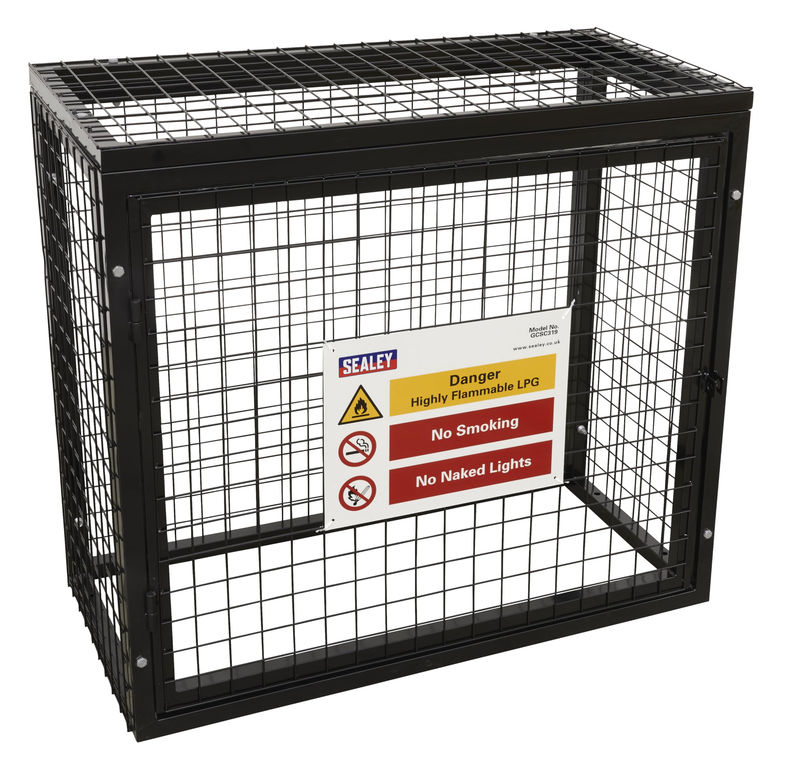 Sealey GCSC319 Gas Cylinder Safety Cage - 3 x 19kg Cylinders