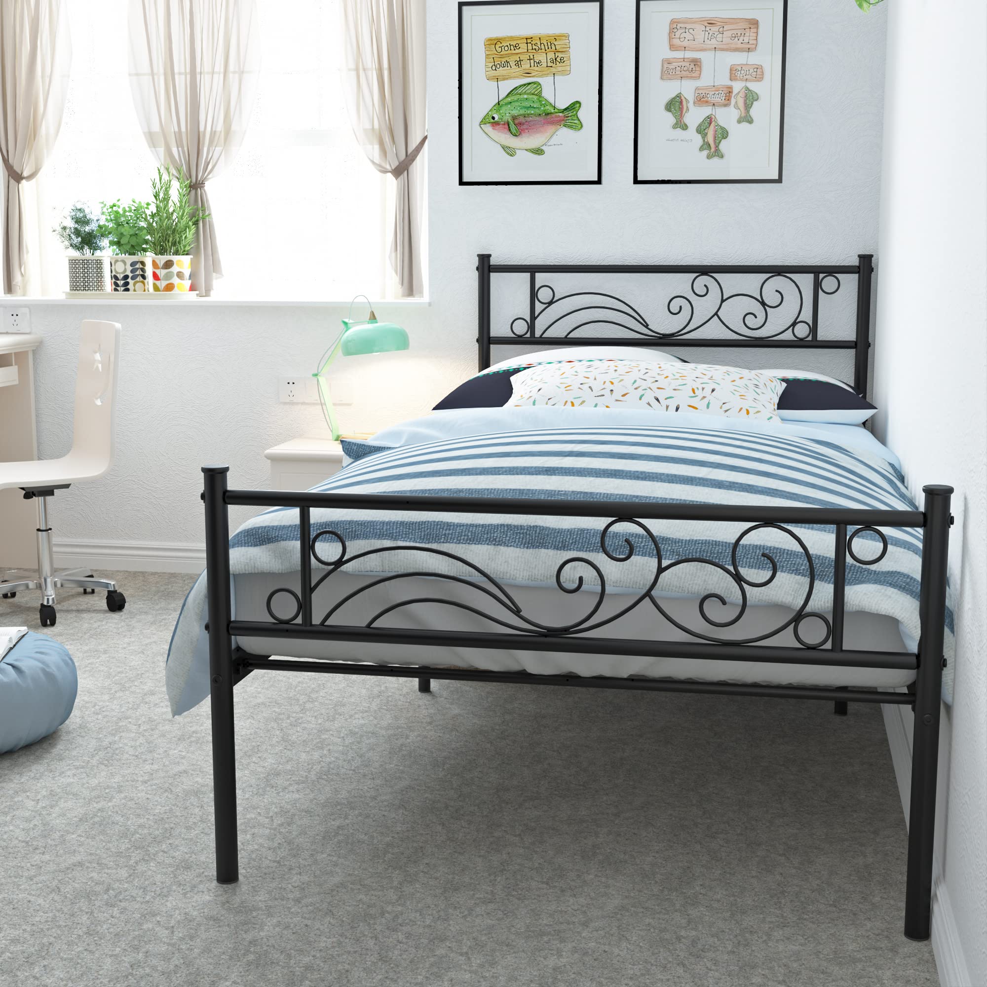 Struttura Letto Weehom Doppia - Piattaforma 32,7 Cm Rosa Con Testiera