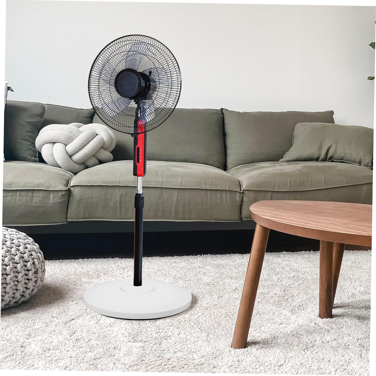 Amosfun Stand up Fan Base Replacement Heavy Duty Plastic Electric Fan Chassis Lifting Base