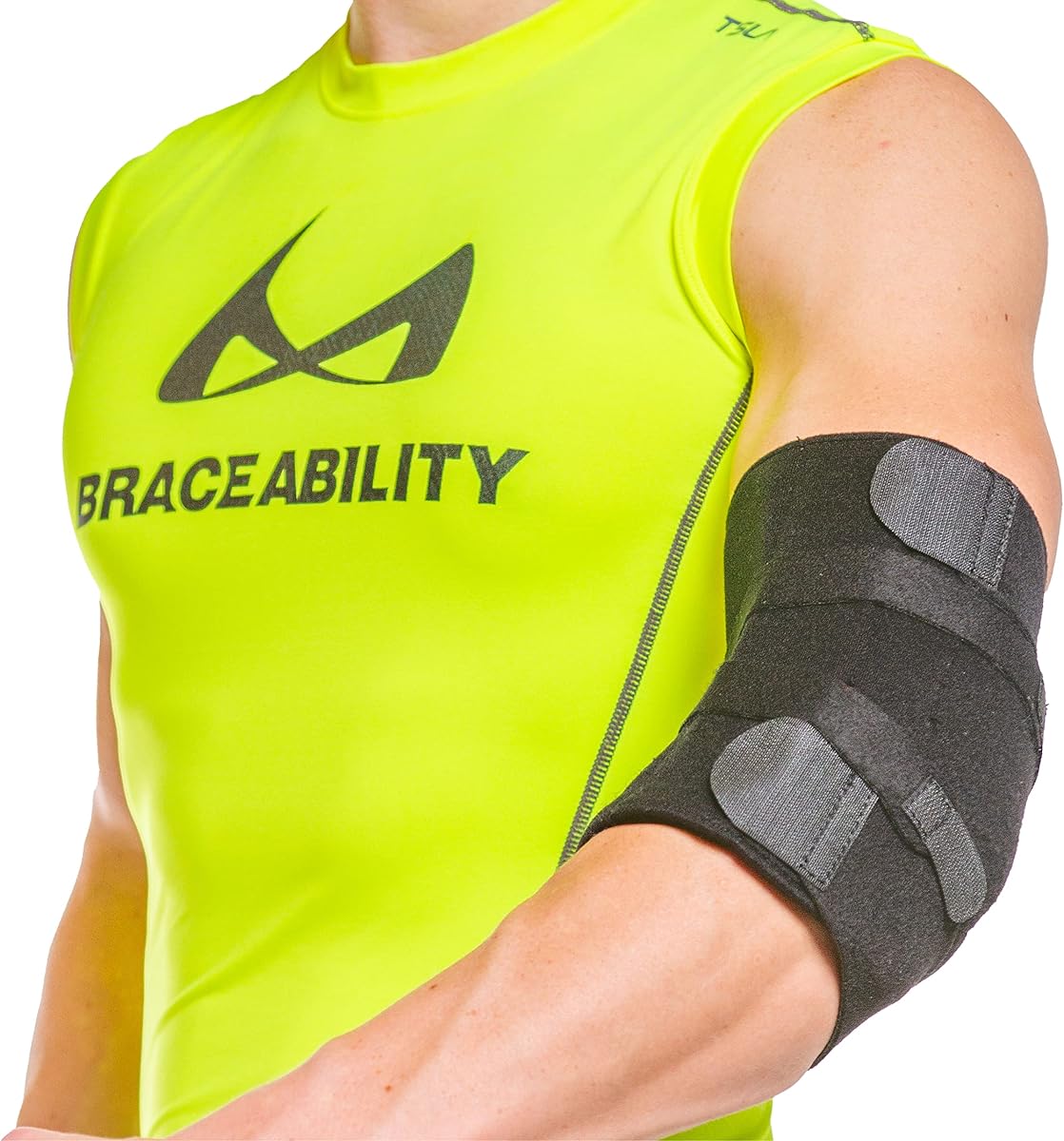 BraceAbility Soporte para síndrome del túnel cubital - Férula acolchada para el codo del nervio cubital para dormir y soporte diurno para neuropatía radial y tratamiento de atrapamiento de nervios, alivio del dolor y recuperación (universal)