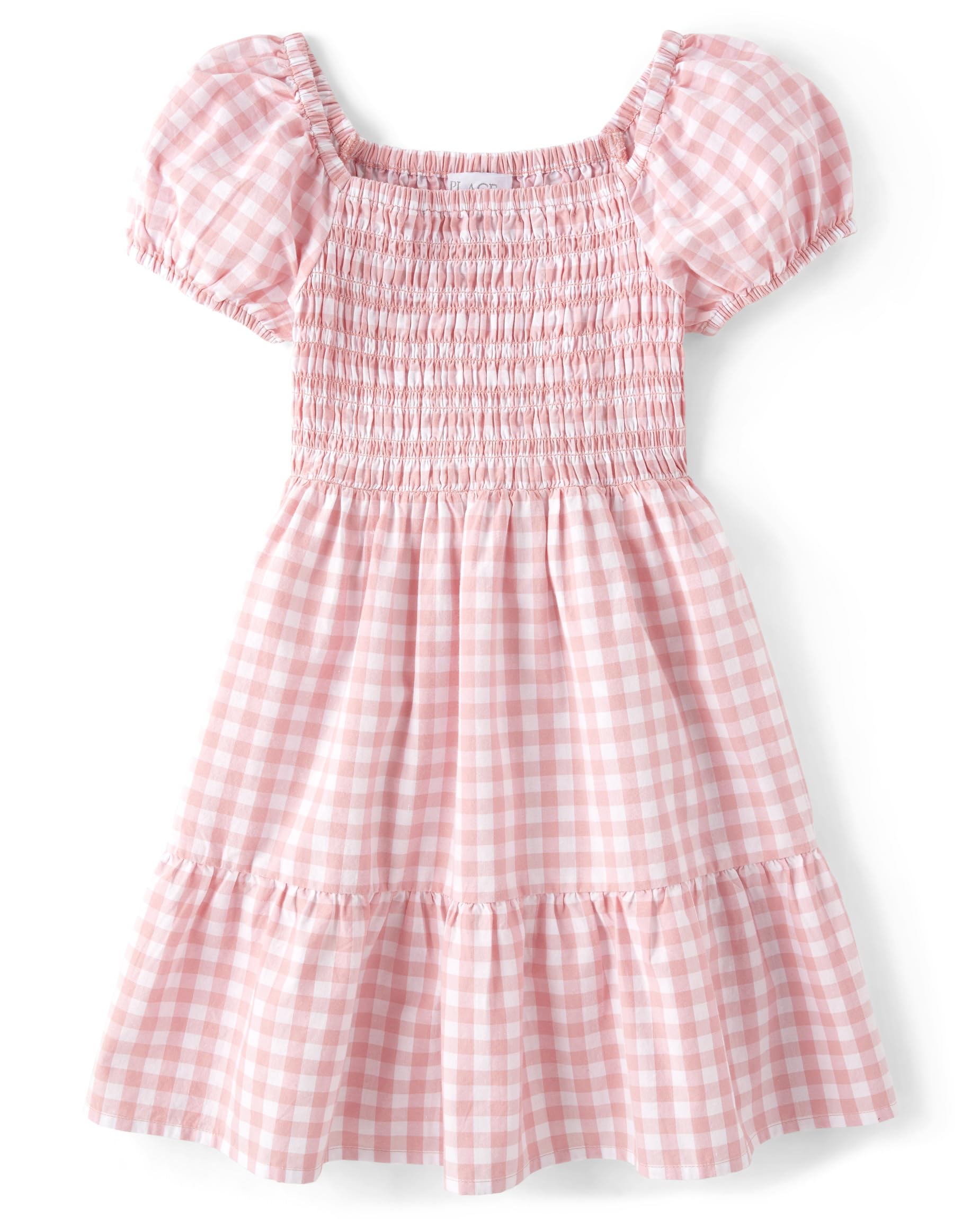 The Children's Place girls Floral Smocked Babydoll Dress