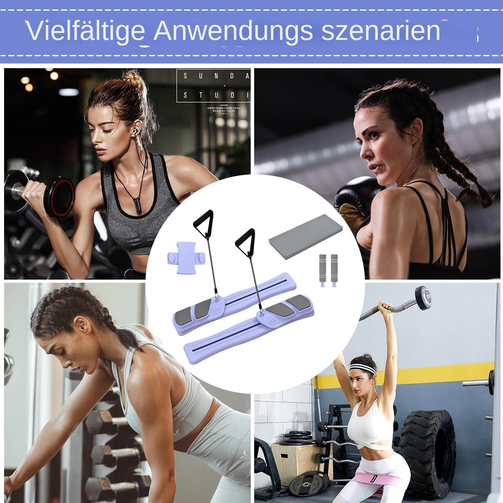 Portatile Pilates Reformer Portatile, Multifunzionale, Salutare, Portata | Attrezzatura Pilates per palestra e casa Allenamento Cardio per la Casa e Palestra Yoga Fitness Workout Attrezzo