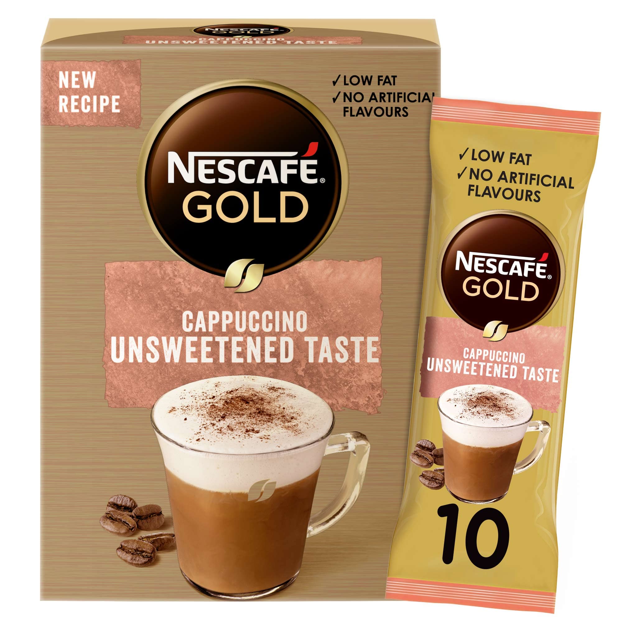 Buy Nescafe Gold Cappuccino Unsweetened Coffee Mix Sachet, 14.2G 10