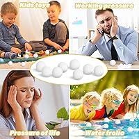 Vista 4 de Bolas antiestrés de mini voleibol Hxezoc 20 paquetes de espuma de voleibol, pelotas deportivas pequeñas de apretar, juguete a granel para ansiedad