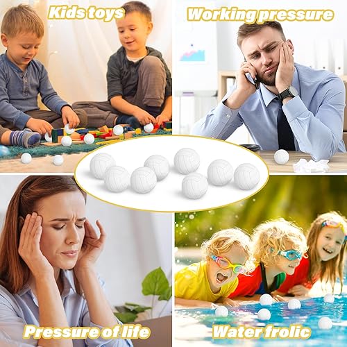 Miniatura 4 de Hxezoc Mini pelotas de voleibol para el estrés, 20 paquetes de pelotas deportivas de espuma de voleibol, bolas deportivas pequeñas para apretar,