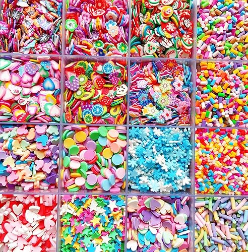 Miniatura 3 de Gránulos falsos de arcilla de frutas, rebanadas de arcilla, rebanadas de polímero, gránulos sintéticos, suministros de arte de uñas, kit de