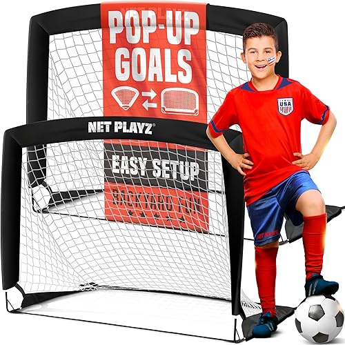 Soccer Goals Soccer Net Pop-up Football Goals Portable 4x3ft Kids Youth Teens Backyard Games Practice Training Soccer Goals Soccer Net Pop-up Football Goals Portable 4x3ft Kids Youth Teens Backyard Games Practice Training