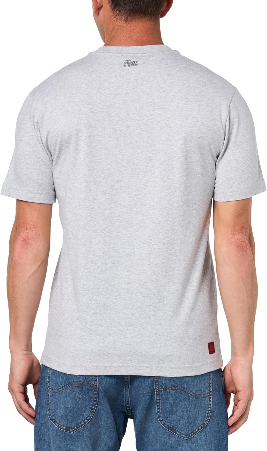 Lacoste Men's x Clot Printed Cotton T-Shirt, Silver Chine, X-Large