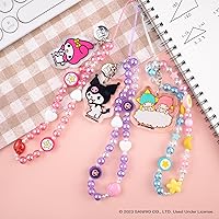 Vista 5 de iFace - Pulsera de cuentas de Hello Kitty y sus amigos - Correa universal para teléfono con dije, bonita cadena para muñeca, cordón estético