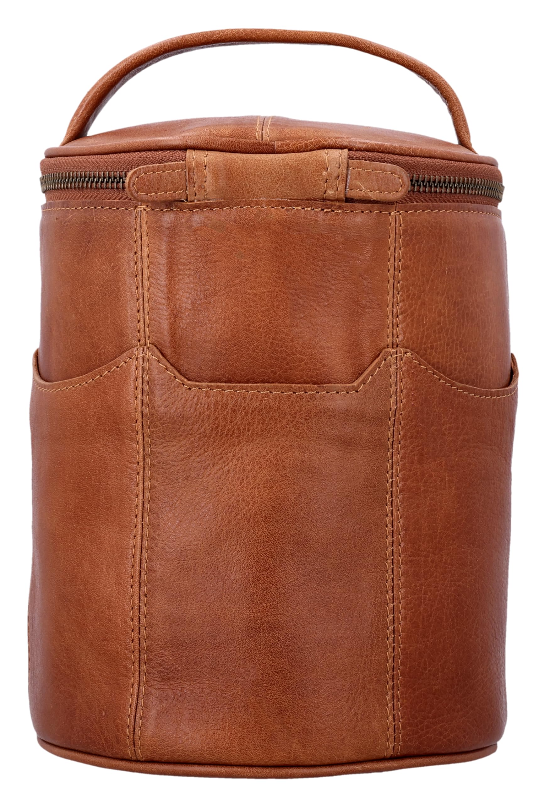 Gusti Leder Friseurtasche Corvin - Friseurbedarf Ledertasche Werkzeugtasche Damen Herren Braun Leder