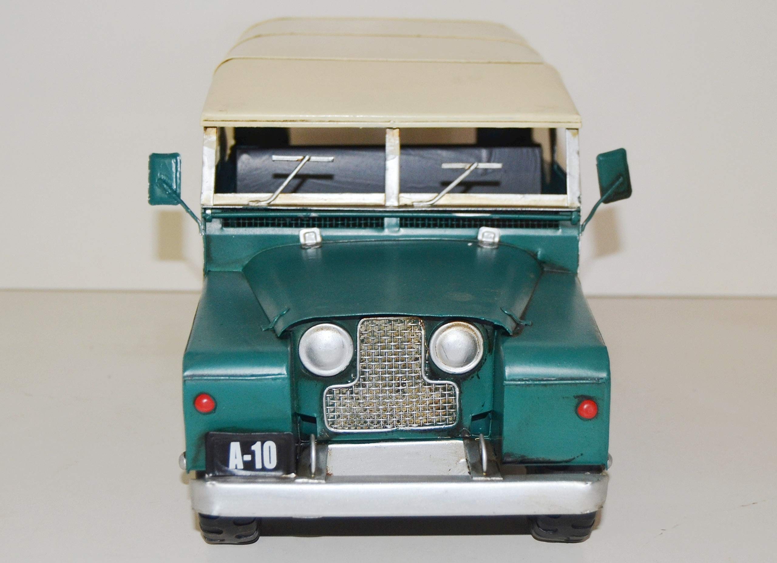 Blechauto Nostalgie Modellauto Oldtimer US-amerikanische Automarke Safari Geländewagen aus Blech L 36 cm