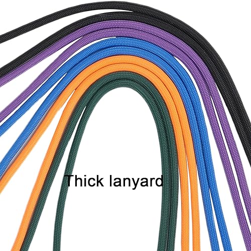 Miniatura 5 de YOUOWO 5 Pack Lanyards Detachable Neck lanyard For Pen Phone ID Badges Holder Keys Office Cell USB Black Strap Whistles iPod