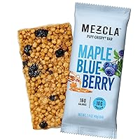 Vista 1 de Mezcla Puff - Barras de proteínas crujientes, sin gluten y veganas, 0.35 onzas de proteína, alternativa para golosinas de arroz crujiente, barras