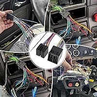 Vista 6 de RED WOLF Adaptador de arnés de cableado de radio ISO de 16 pines macho y hembra para Freightliner 2004-2021, Volvo 2004-2016, conector estéreo