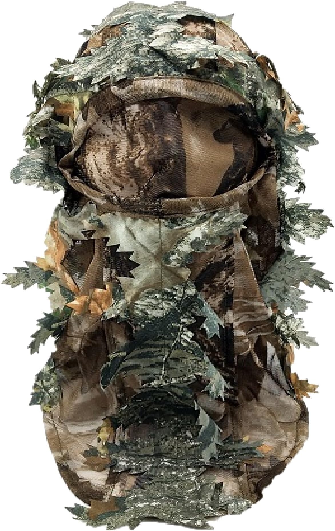 3D Ghillie Mask Face Camo Camouflage Leaves Woods Paintball Pigeon Shooting