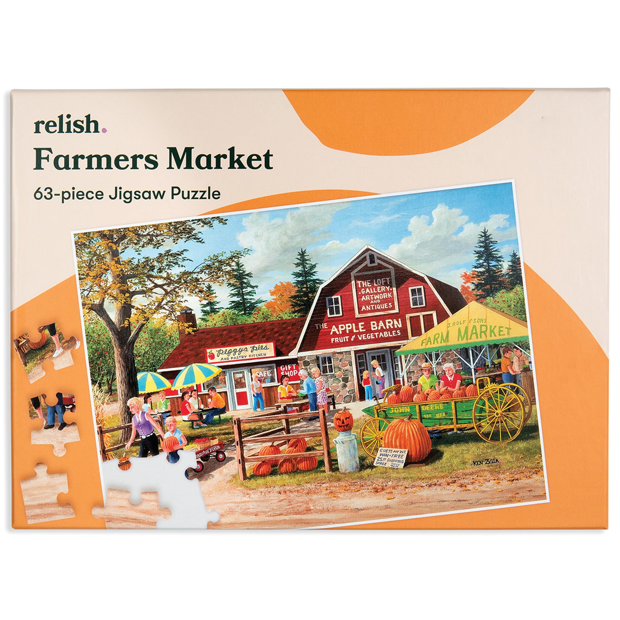 Relish 63 Piece Farmers Market Dementia Jigsaw Puzzles - Puzzles for People with Alzheimer's / Dementia