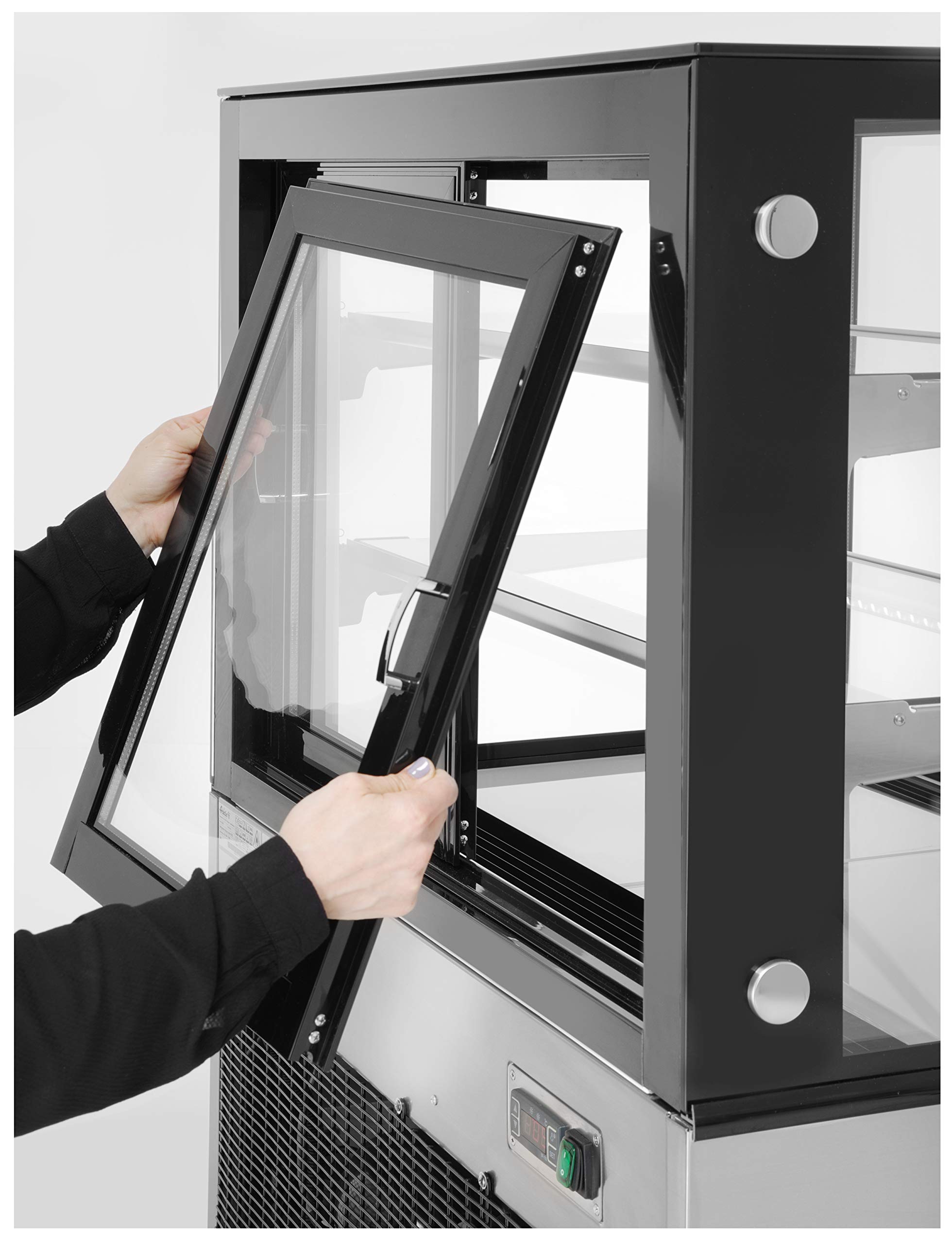 HENDI Vitrinas expositoras refrigeradas con 2 baldas - 610 L - 230V / 500W - 1815x675x(H)1210 mm