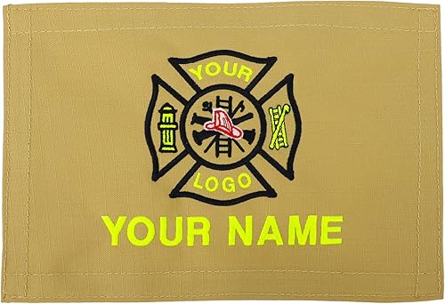 Miniatura 6 de Lightning X - Parche bordado personalizado para LXP bomberos con nombre bordado, rojo