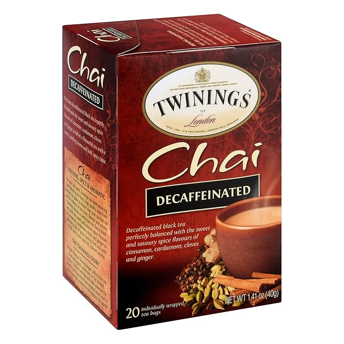 Twinings Decaffeinated Chai Tea, Black Tea Blend with