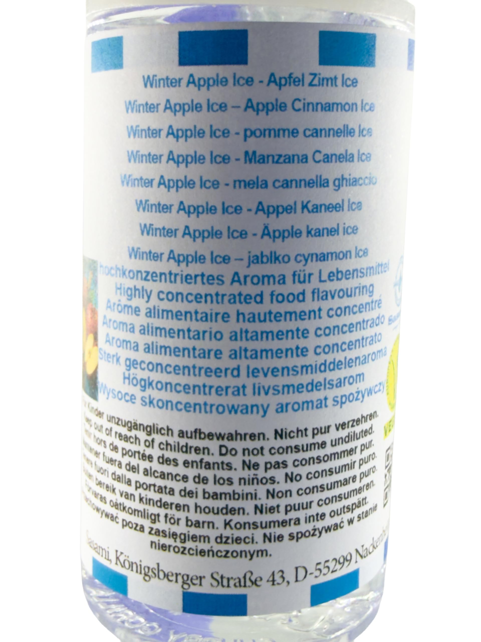 Winter Apple Ice – jabłko cynamon Ice aromat koncentrat – Wegański – Sasami – 100ml