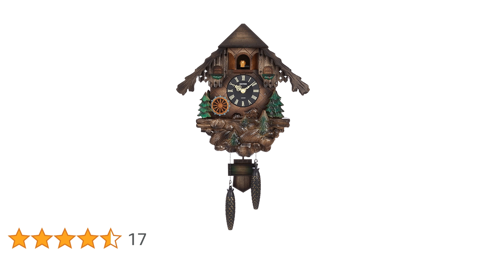 Amazon.co.jp: リズム(RHYTHM) 鳩時計 掛け時計 【 日本製