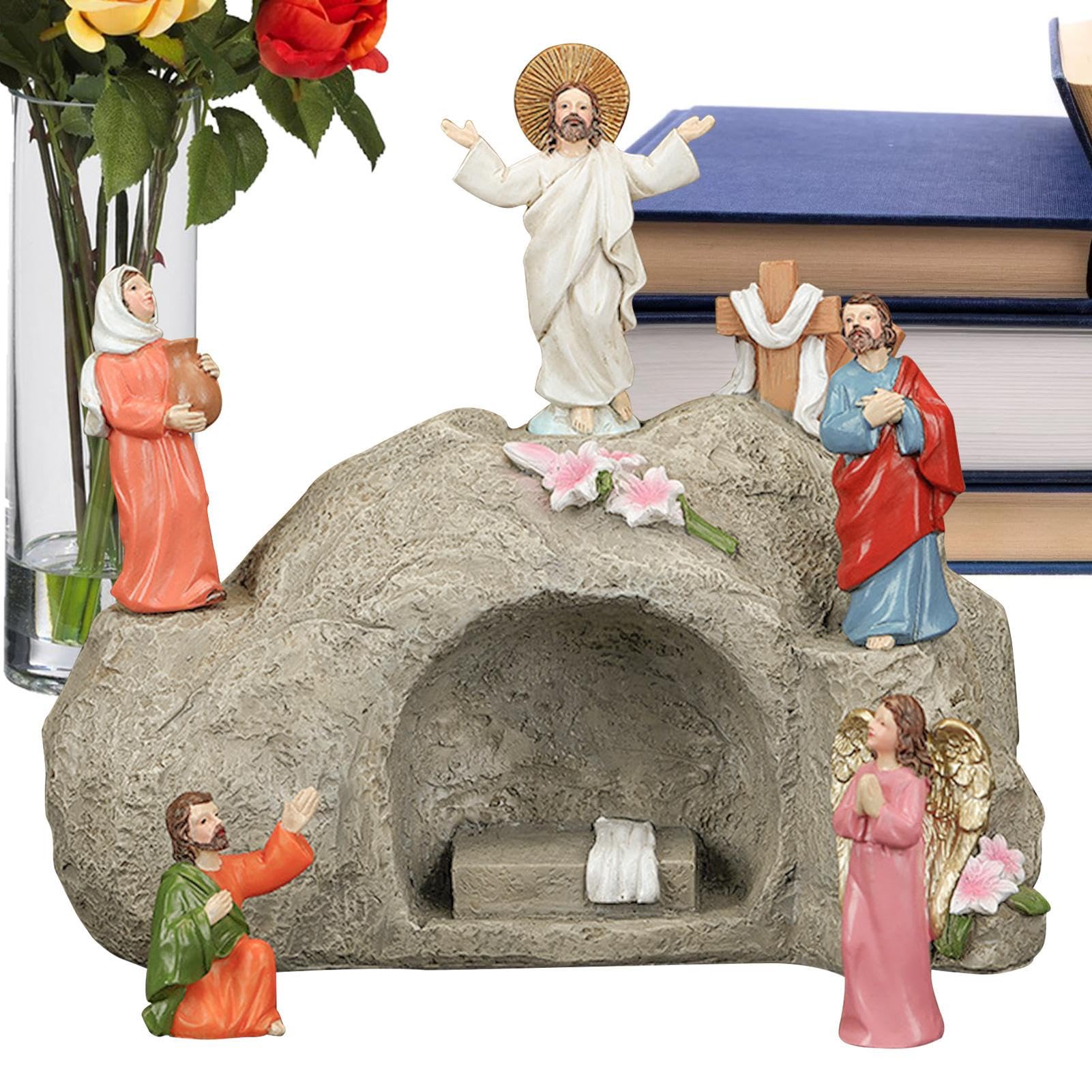 de Escena del Día de Jesús de la Ascensión – Artesanía de Resina Realista