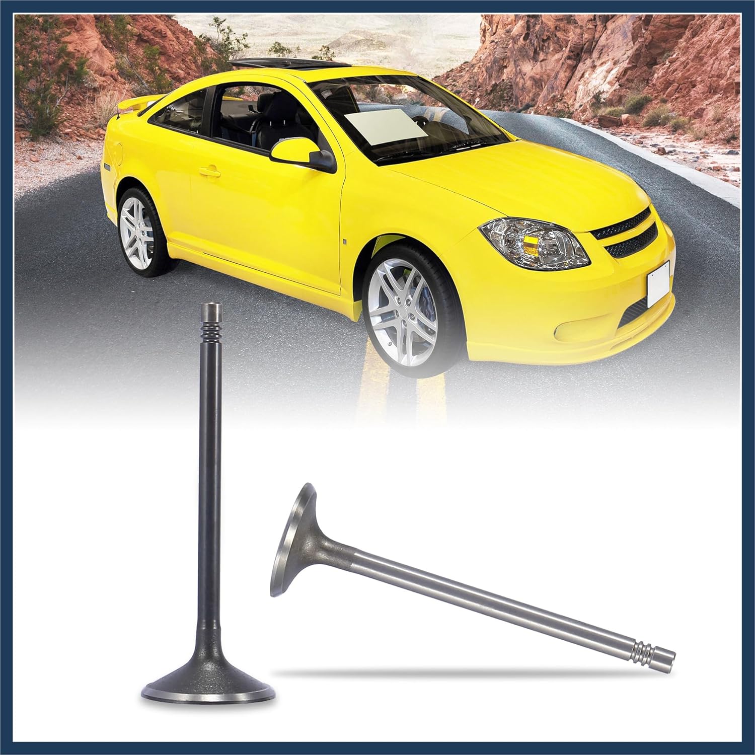 16pcs Intake Exhaust Engine Valves 12615936 12622329 for Chevy Cavalier Cobalt HHR Malibu for Oldsmobile Alero for Saturn LS1 LW1 for GM 2.0L 2.2L 2.4L Stylish Design