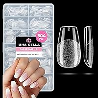 Vista 24 de UNA GELLA - Puntas de uñas de gel suave para pegar de 1.4 fl oz de secado por lámpara, permanente, pegamento de uñas fuerte para uñas acrílicas