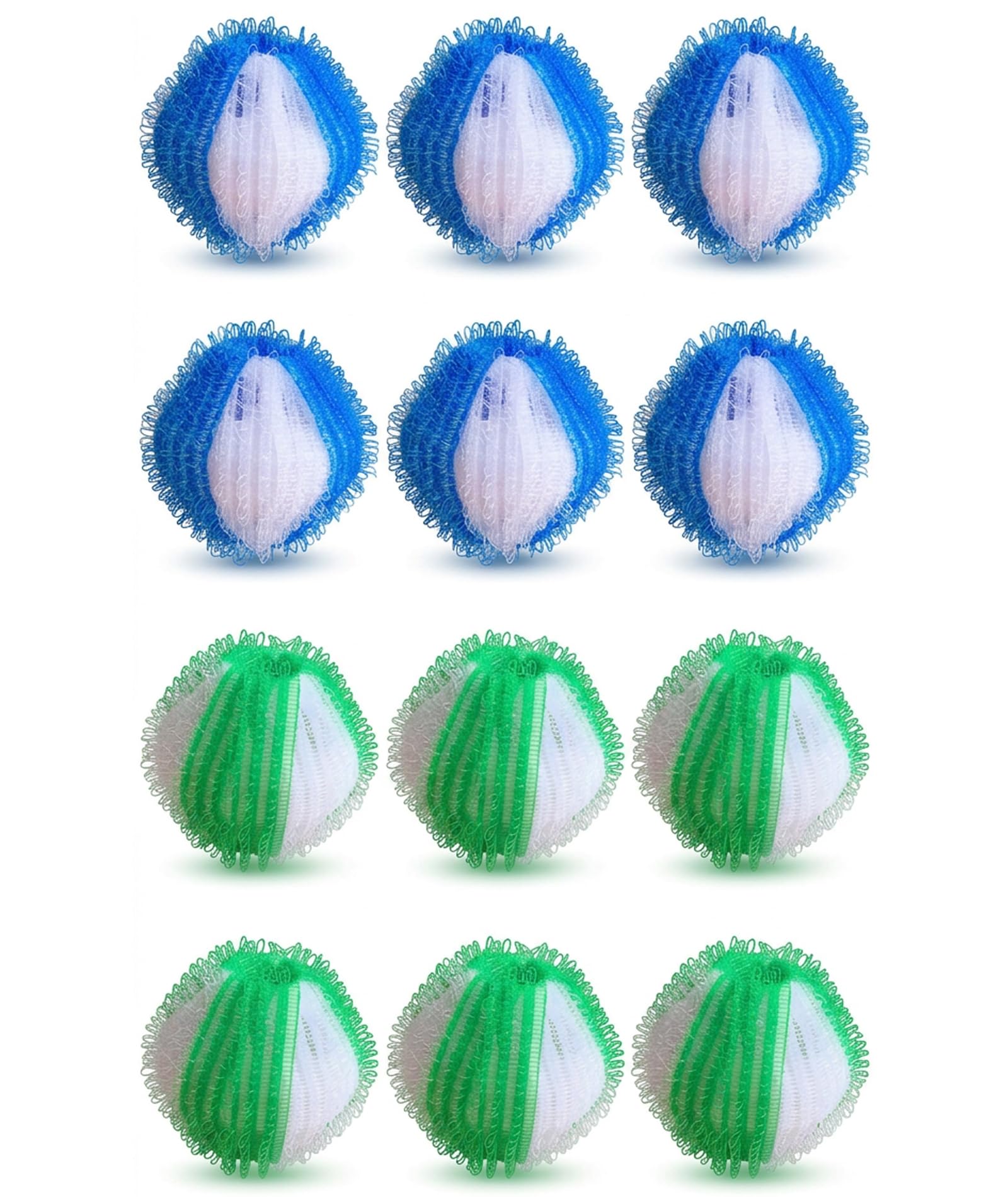 12PCS Lint Catcher for Washing Machine, 12-Pack Laundry Balls in Blue and Green Colors, Efficient Fuzz Removal Solution for Regular Fabric Care, Reusable Lint Collector for Household Laundry Needs-image-6