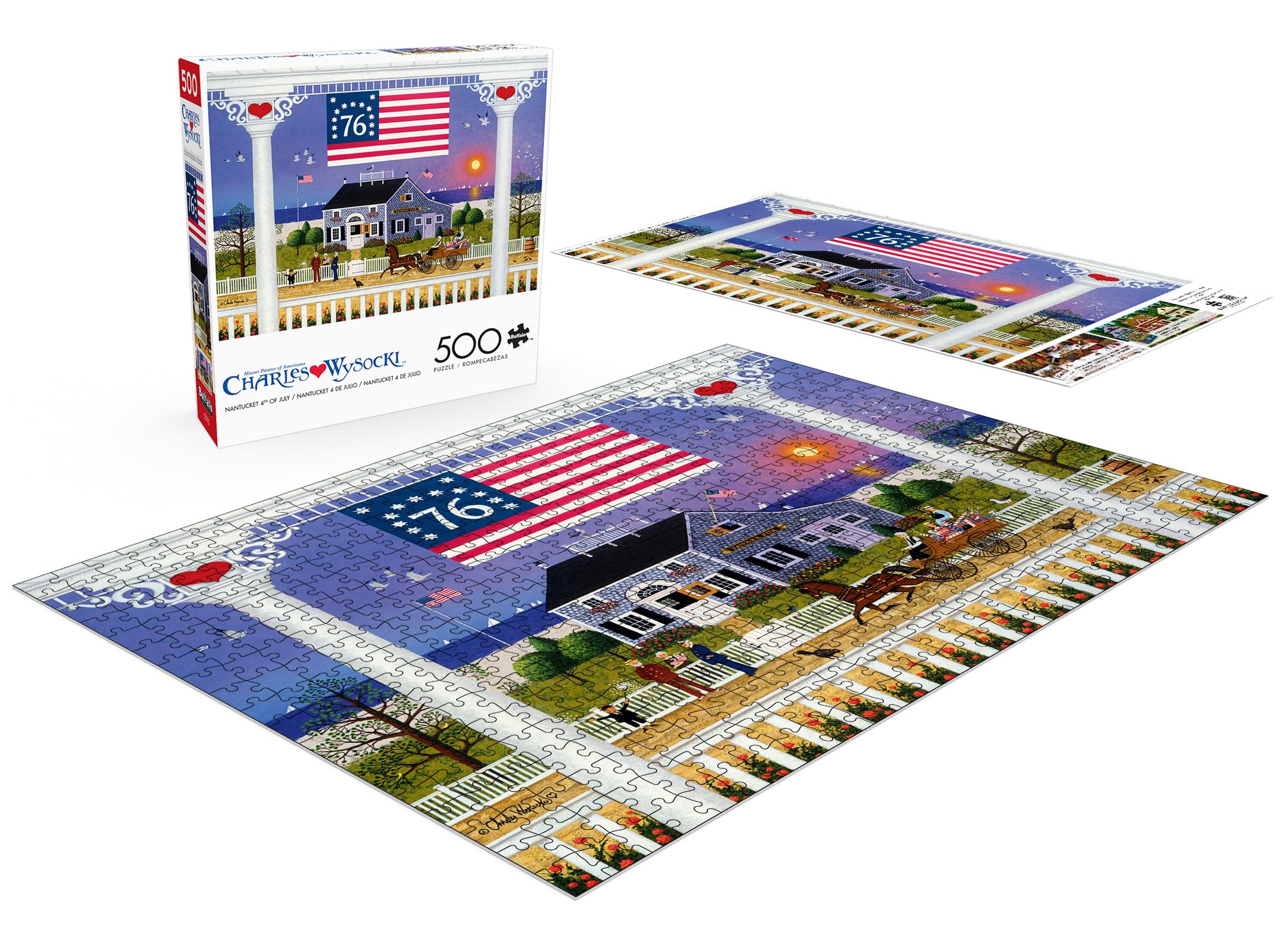 Amazon.com: Buffalo Games Charles Wysocki Nantucket Jigsaw Puzzle