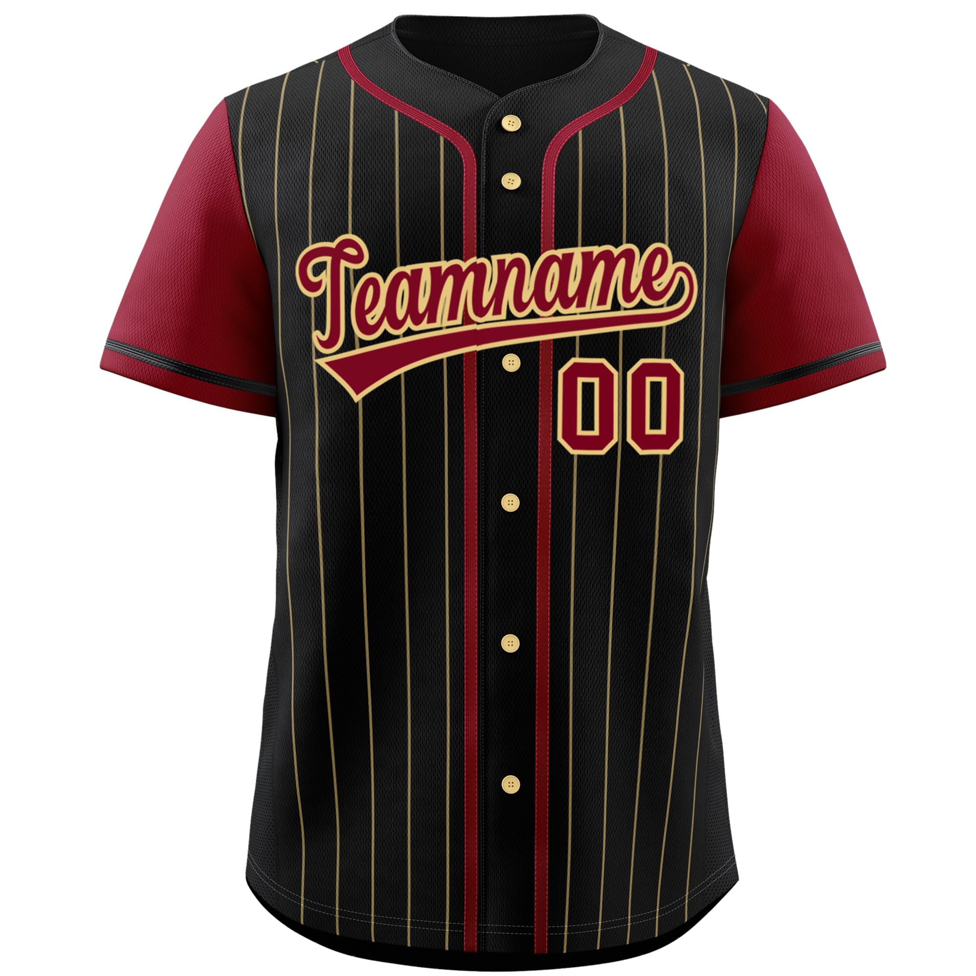 KXK Custom Pinstripe Baseball Jersey Button Down Shirt Personalized Sports Uniform for Men Women Youth