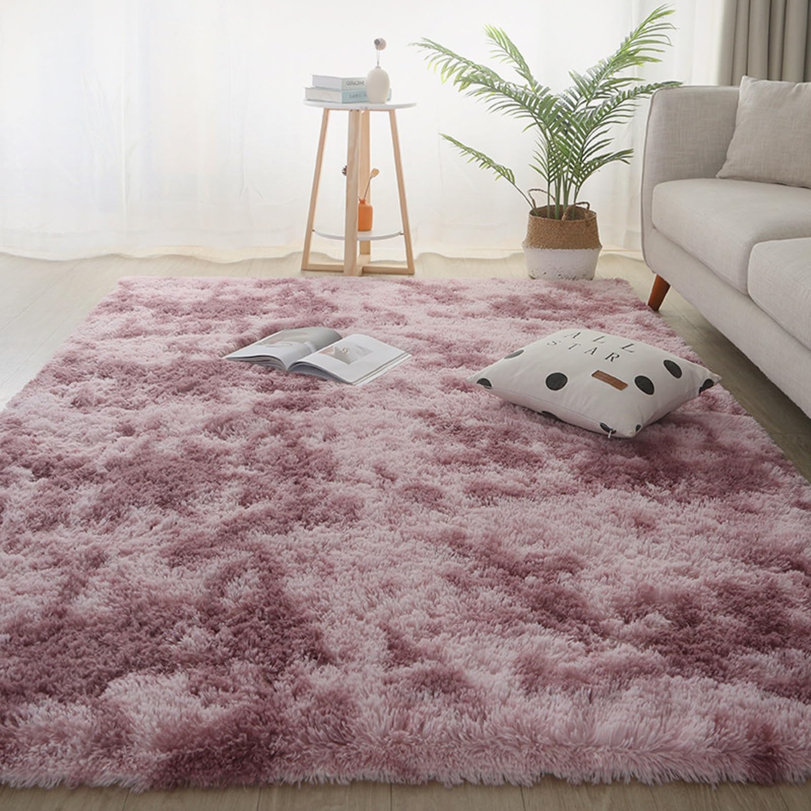 Alfombra salón 160 x 170 cm lavable suave alfombra dormitorio interior de fácil limpieza