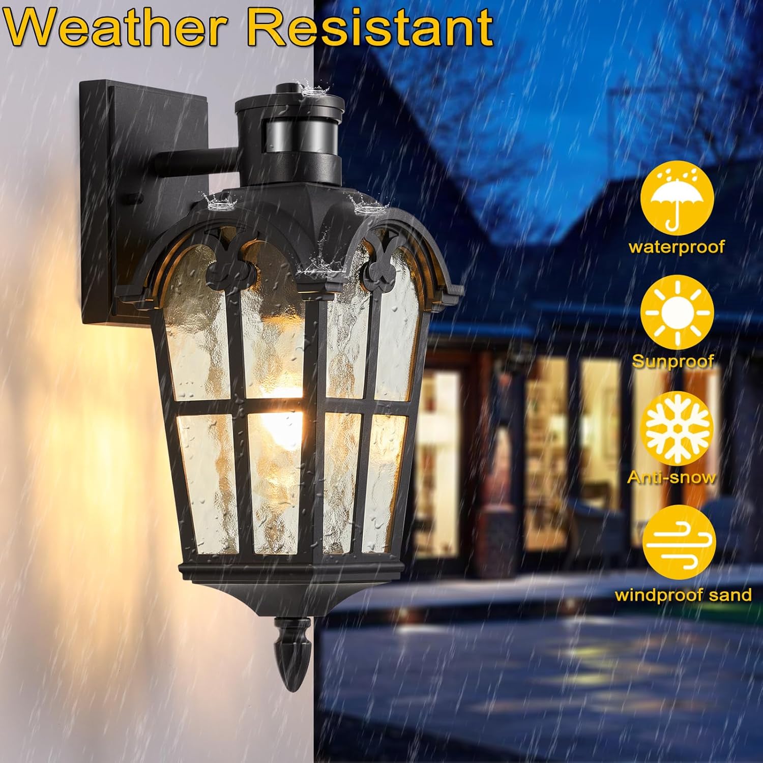 Dusk to Dawn Outdoor Lighting,Modern Motion Sensor Outdoor Lights,Waterproof Outdoor Wall Lights Exterior, 2 Packs Motion Sensor Light,Porch Lights, Light Fixture