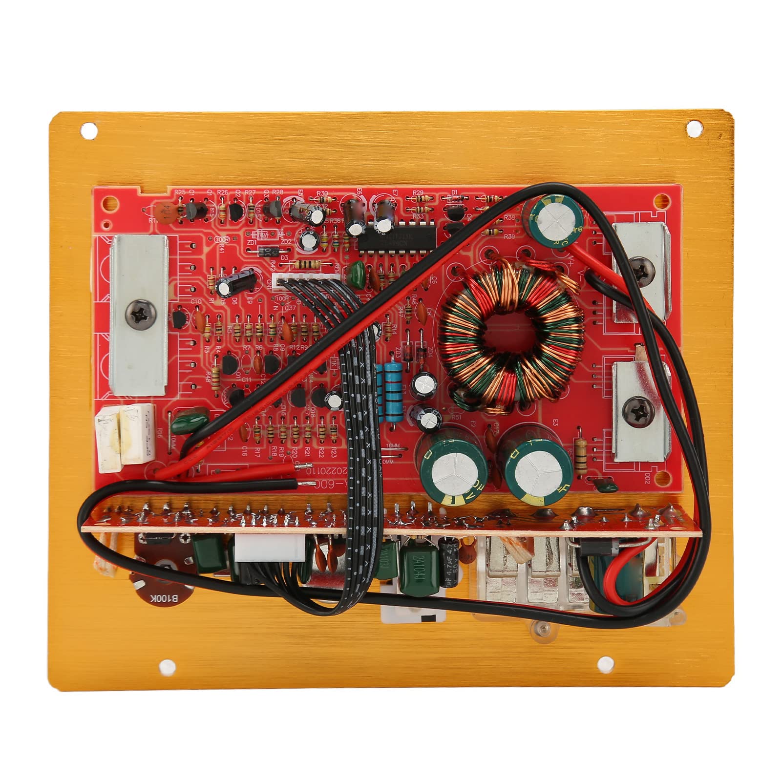 Amplificador Estéreo de Audio para Coche, Tablero de Woofer de bajo Potente 12V 800W, Panel de Disipación de Calor de Tipo Expuesto Grueso, para Vehículo de Voltaje 12V, Fácil de