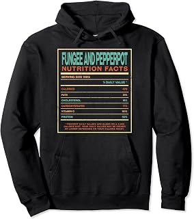 Fungee and Pepperpot Nutrition Facts Antiguan Foodie Pullover Hoodie