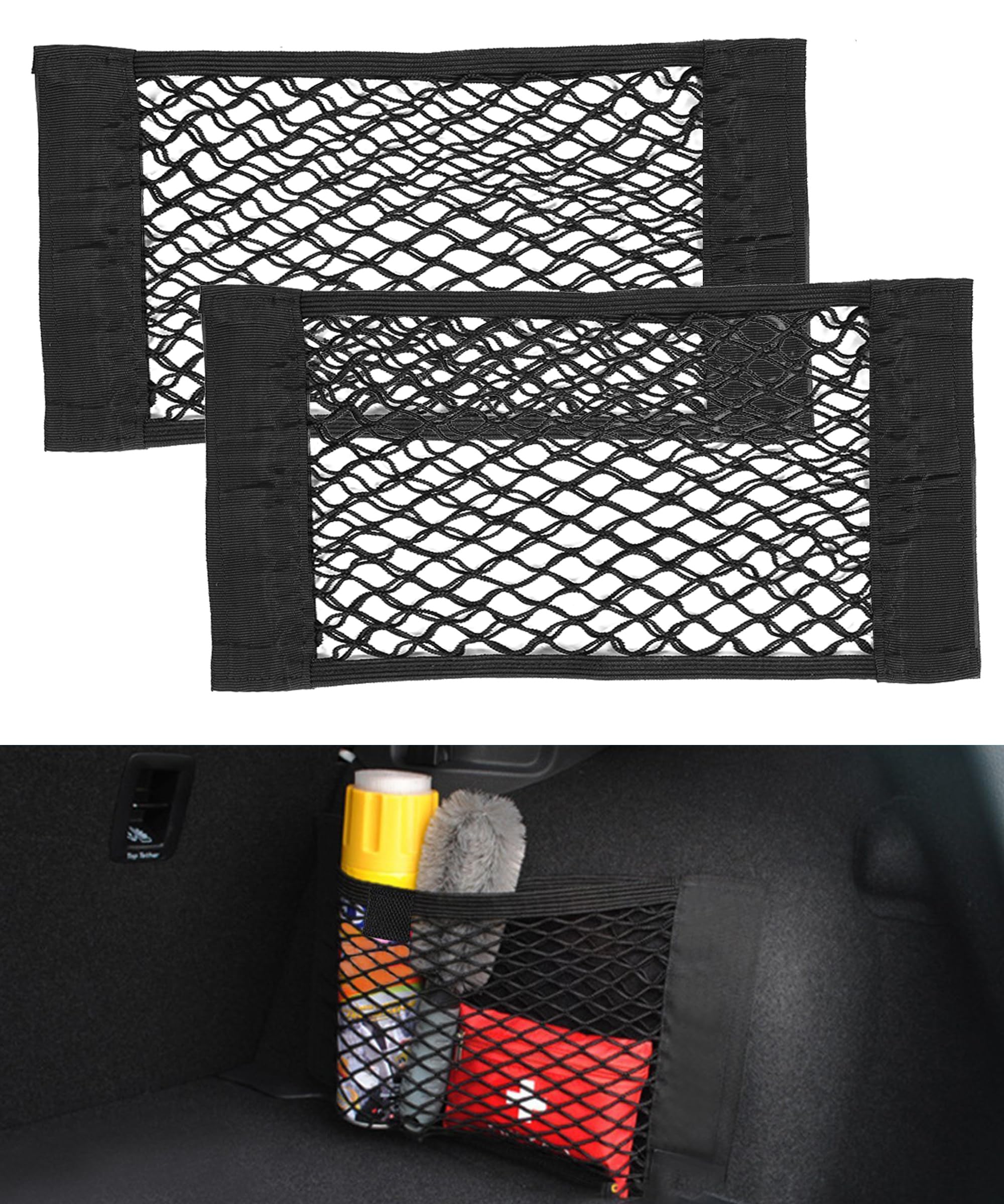 Flaconi Kofferraumnetz 110x40cm - Elastisches Gepäcknetz Für Auto, SUV Und LKW