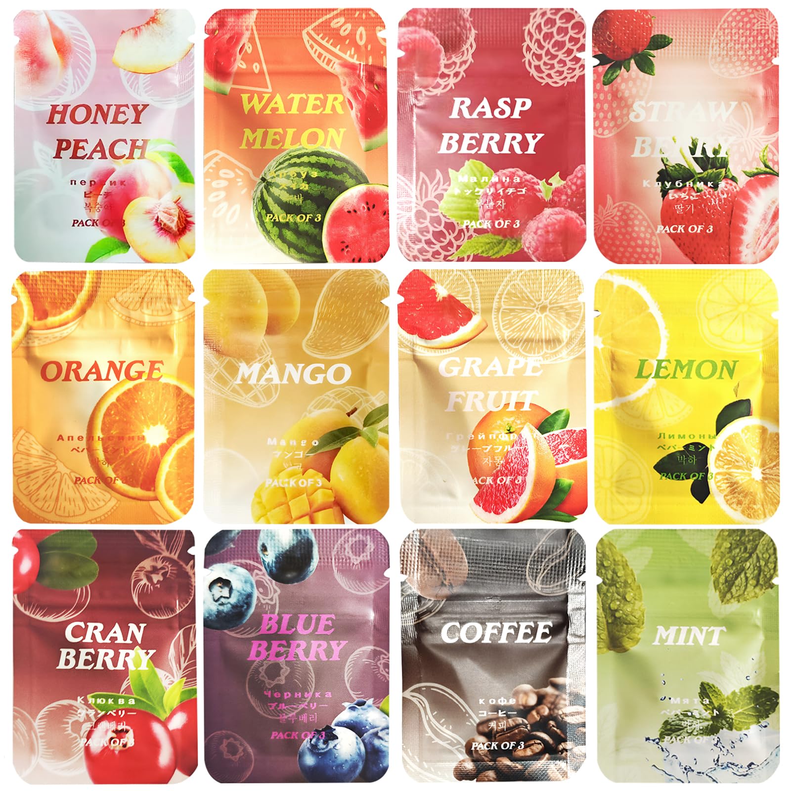 Breathing Necklace Flavoured Filters Refills, 12 PCS Different Flavors Filter Tips for Breath Practice Calming Relaxation and Focus