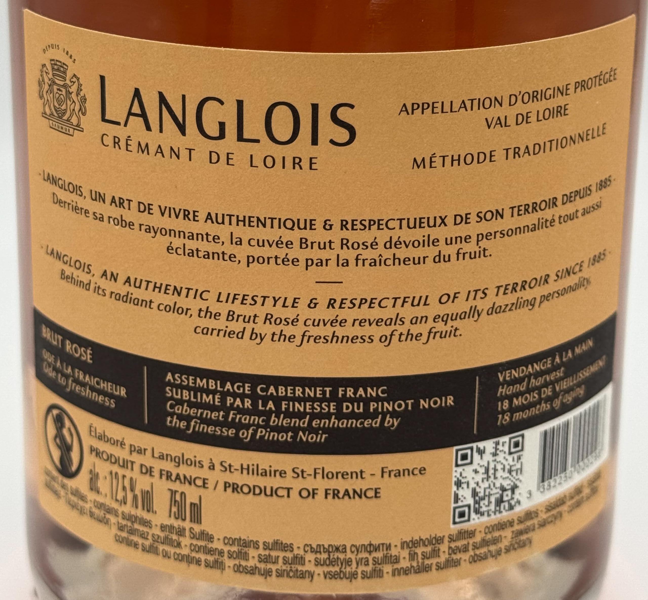 LANGLOIS CREMANT DE LOIRE - Brut Rosé AOC Lt. 0,75
