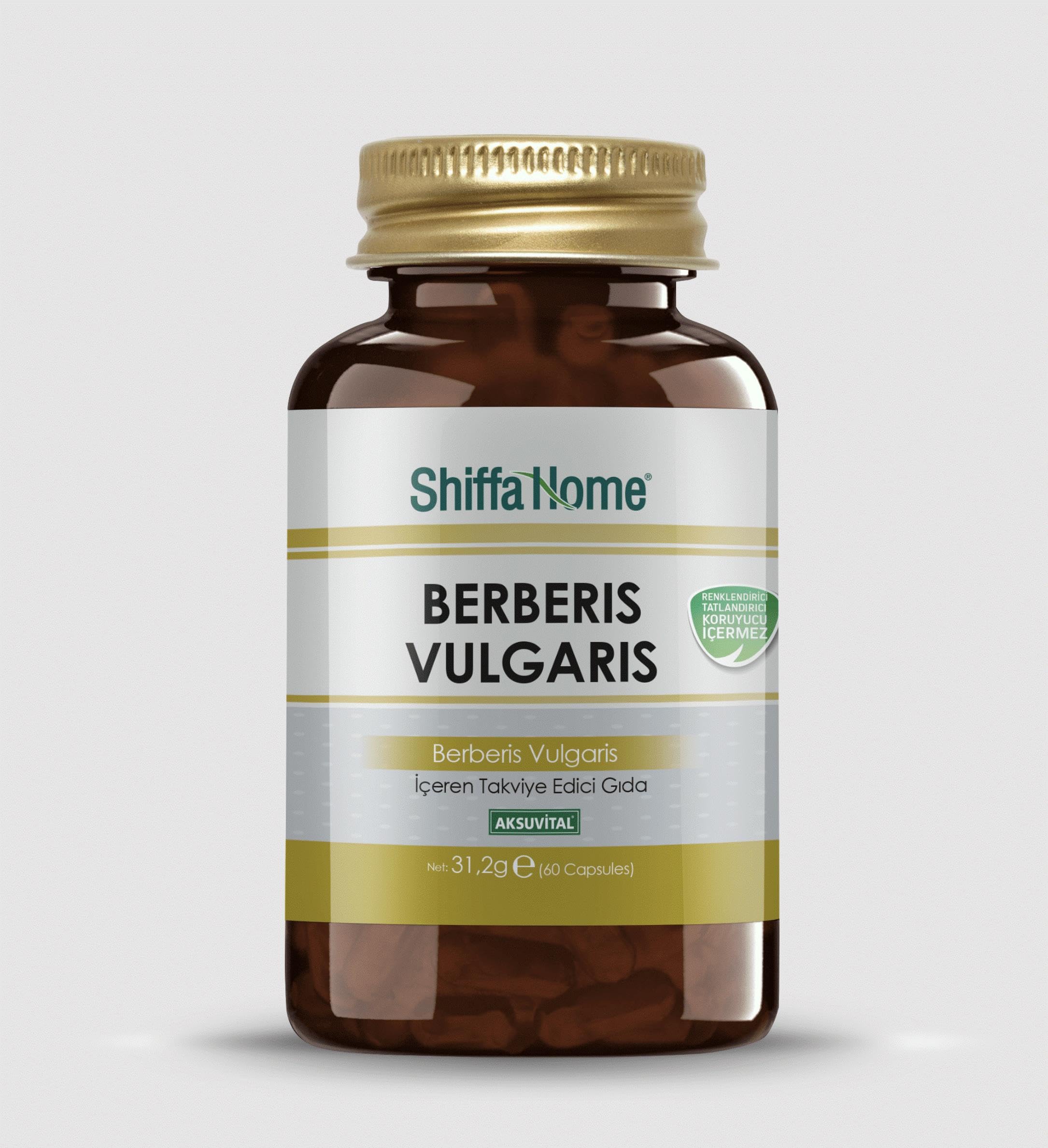 Shiffa Home Berberis Vulgaris Karamuk 60 Bitkisel Kapsül | Doğal Bitki Ekstresi | C Vitamini, Antiok