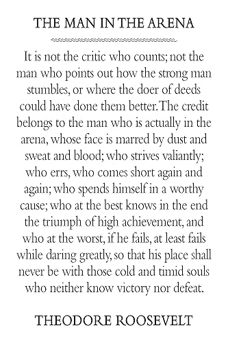 Man In The Arena Free Printable Man In The Arena Free Printable