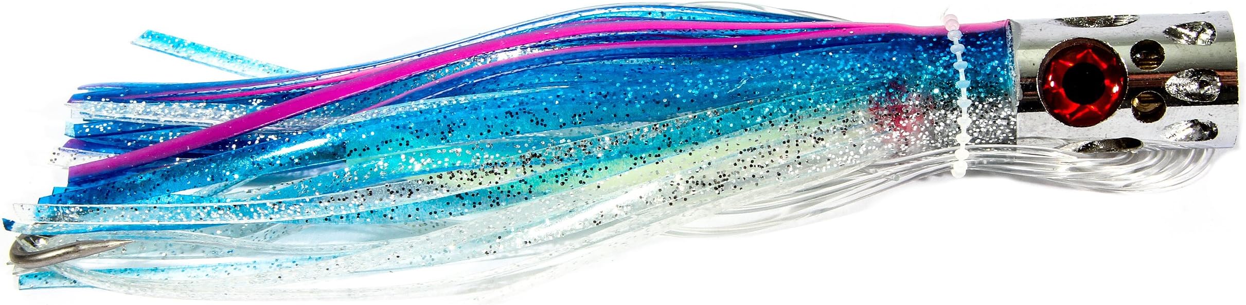 BooneGatlin Jet Rigged Lure, Blue/Silver/Pink, 2 3/4-Ounce