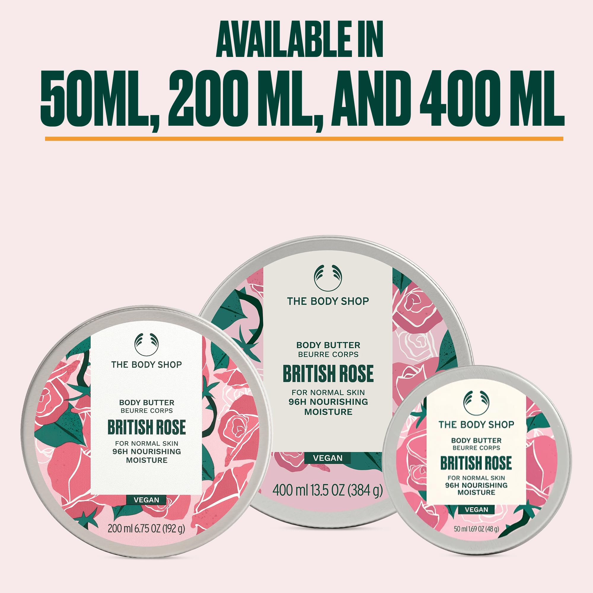 The Body Shop Body Butter BRITISH ROSE per pelli normali - NEW-BIG- 400 ML